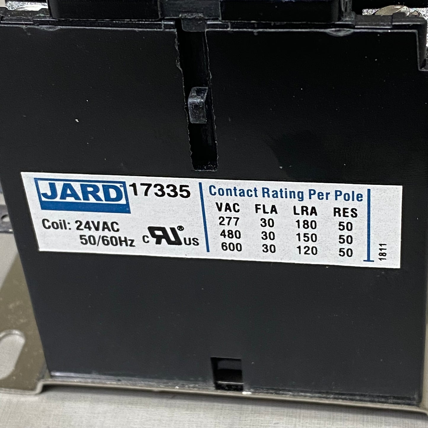 JARD Definite Purpose Contactor W/ Lugs For Electric Heating  3 poles, 24V 17335