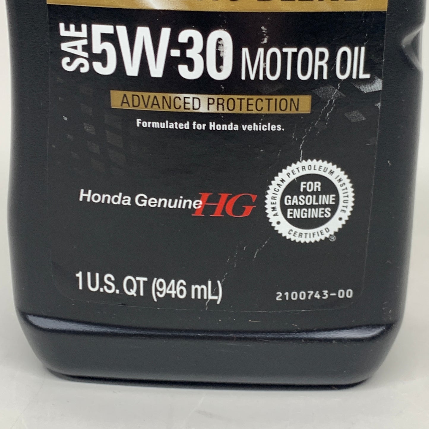 HONDA (3 PACK) Genuine Synthetic Blend SAE 5W-30 Motor Oil Advanced Protection 1 QT