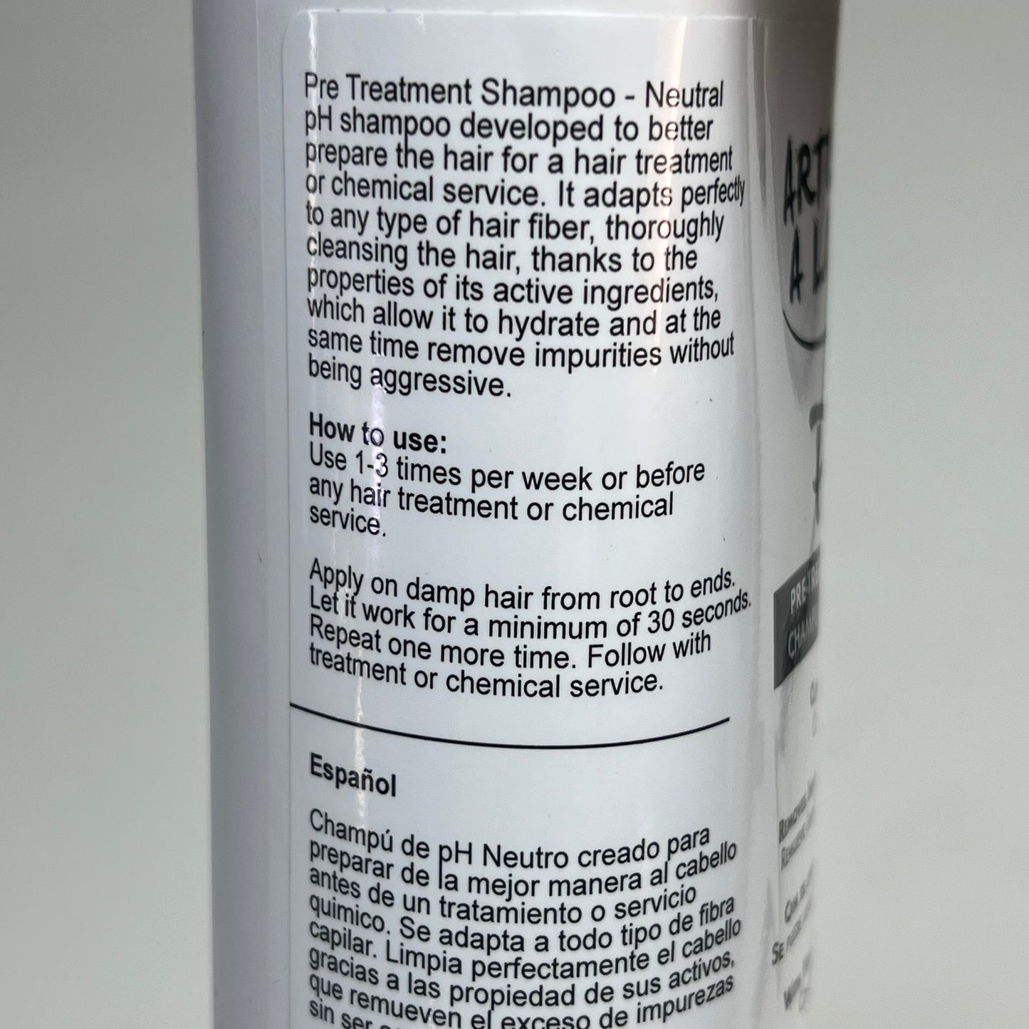 ARTISTAS A LA OBRA PT Clarifying Shampoo Neutral PH For Preparation 12 fl oz