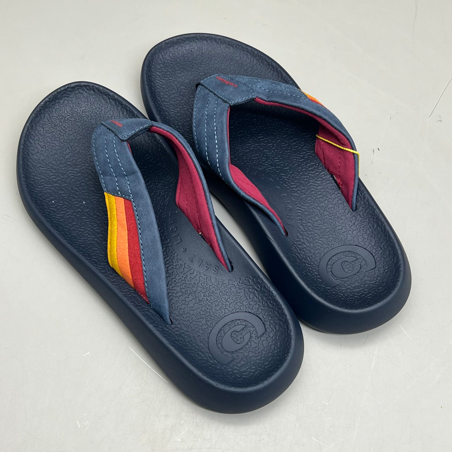 COBIAN Kandui Synthetic Leather Strap Sandals Men's Sz 13, EU 46 Navy KAN25-410-13