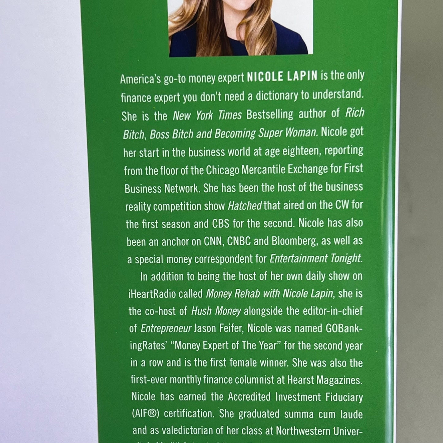 MISS INDEPENDENT A Simple 12-Step Plan For Success By Nicole Lapin Hardback Book