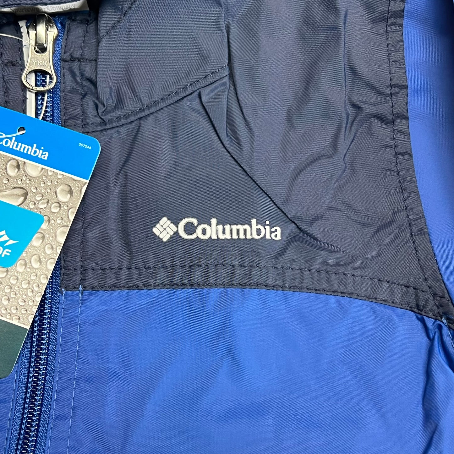 COLUMBIA Glennmaker Waterproof Rain Jacket Full Zip  Boy's Sz 3T Blue RD3416-436