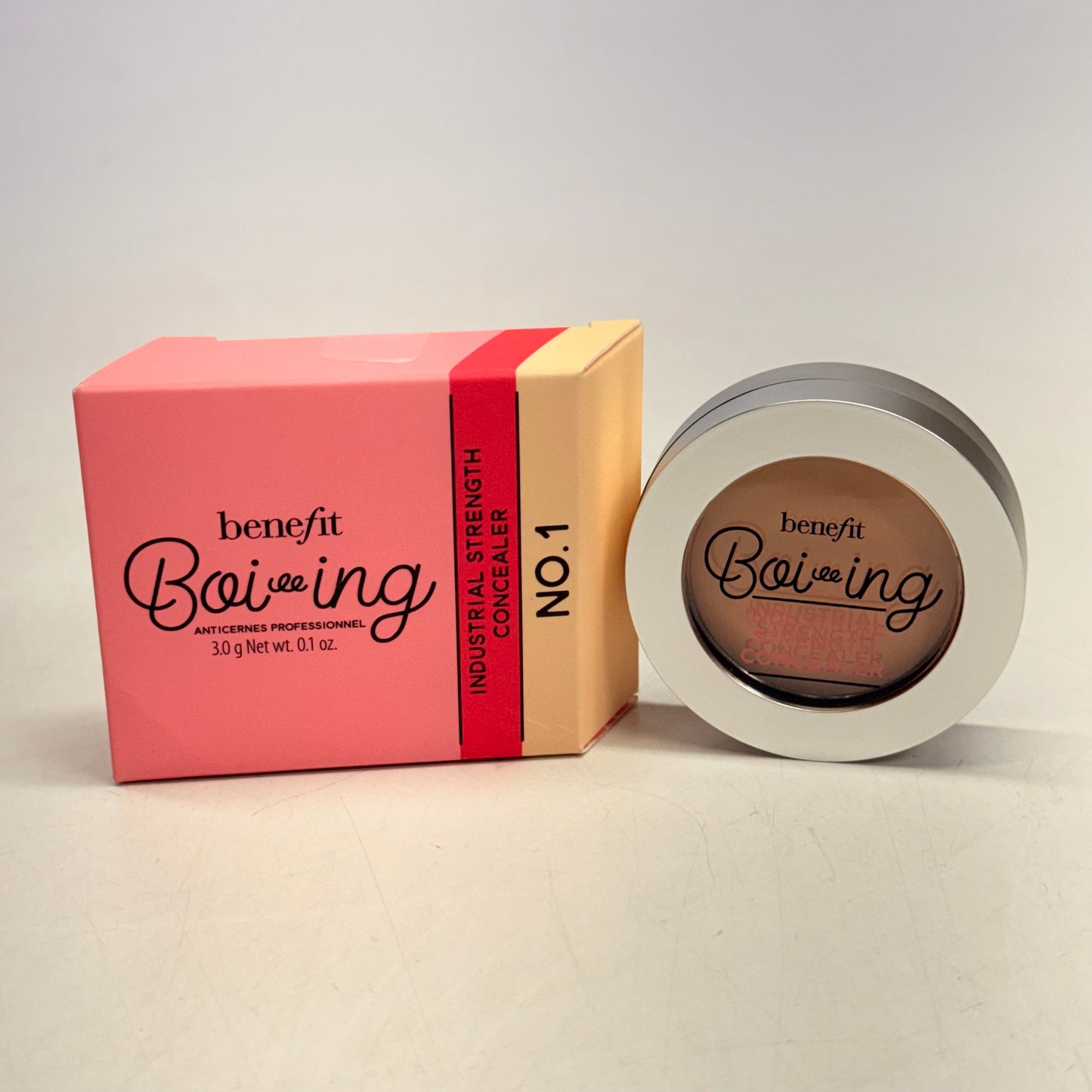 ZA@ BENEFIT (3 Pieces) Set 2 Boi-ing Industrial Strength Concealer No.1 & Brush BH46 E