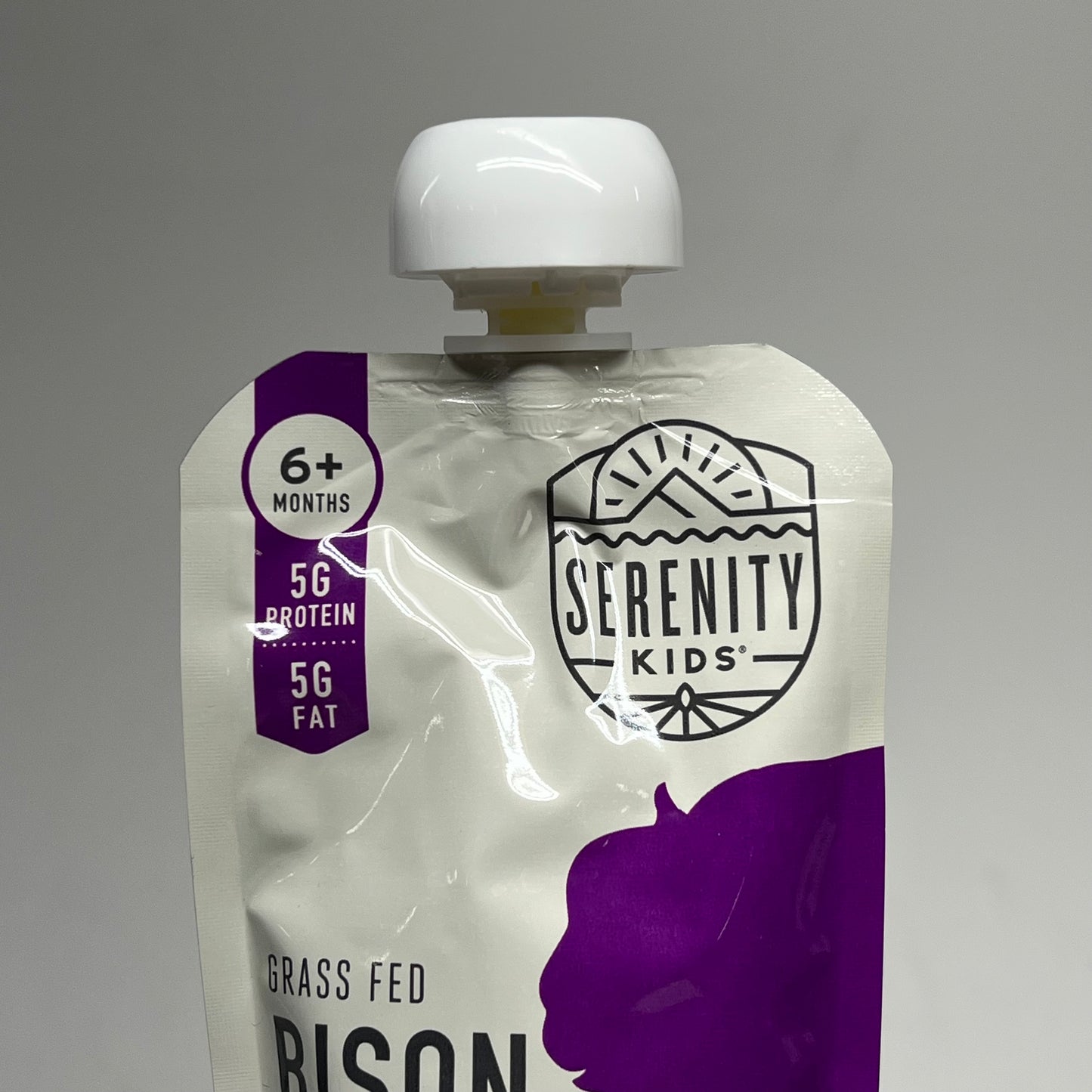 SERENITY (6 PACK) Grass Fed Bison W/ Kabocha Squash & Spinach Pouches BB 10/27
