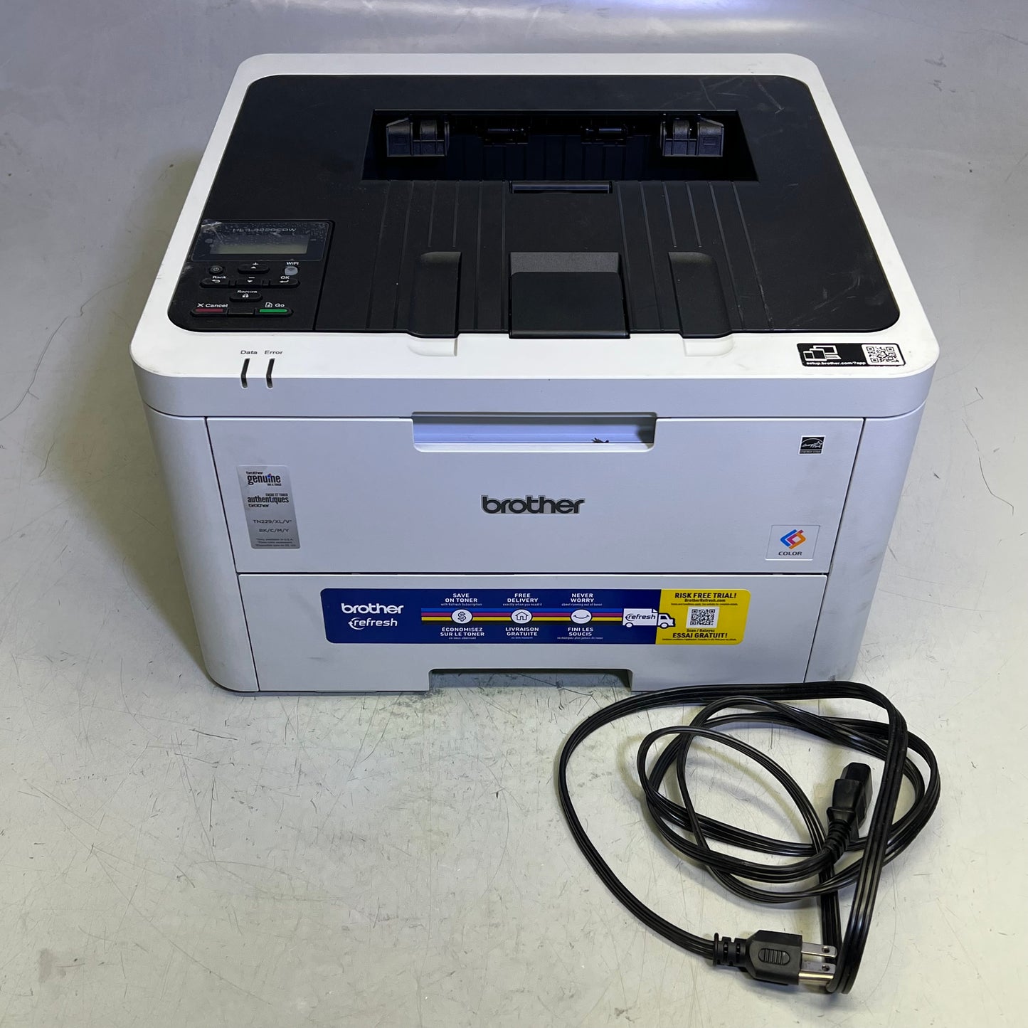 ZA@ BROHTER Wireless Color Laser Printer Single Function Print HLL3220CDW (Used)