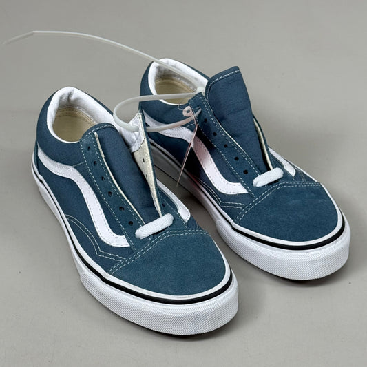 VANS Old Skool Shoe Low Top Suede Womens Sz 5.0 Mens Sz 3.5 Stormy Weather As-is