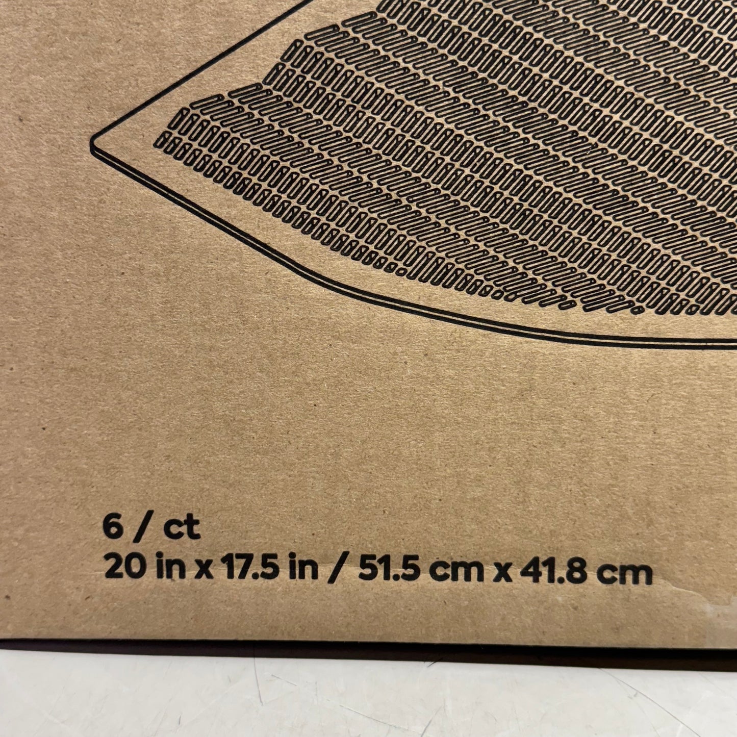 COASTWIDE PROFESSIONAL (6 Pcs) Urinal Floor Mat 20" x 17.5" Black