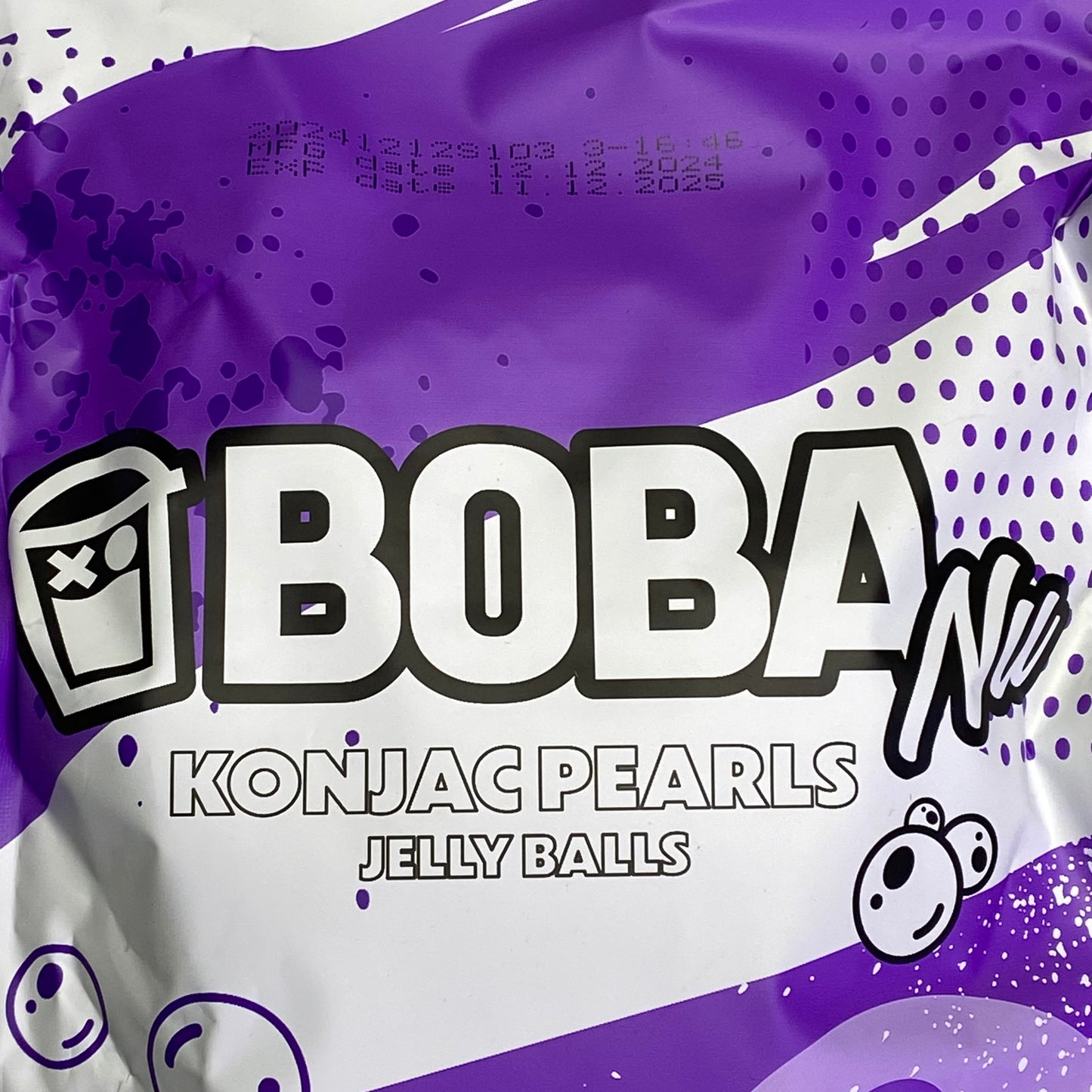 BOBA NUTRITION Konjac Pearls Jelly Balls 10.5 oz BB 11/25