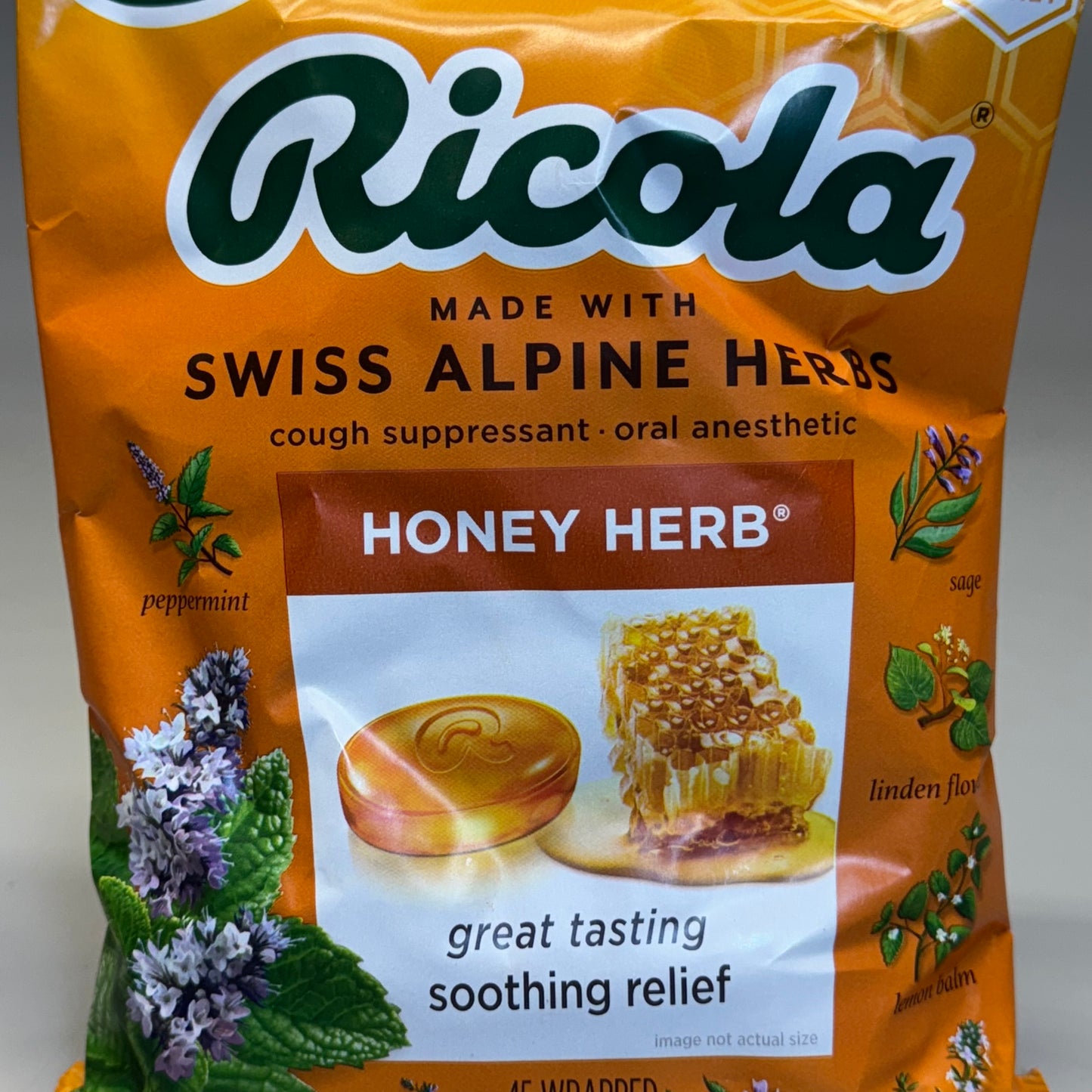 ZA@ RICOLA (6 BAGS, 45 pcs Each) Honey Herb Cough Suppressant BB 02/27