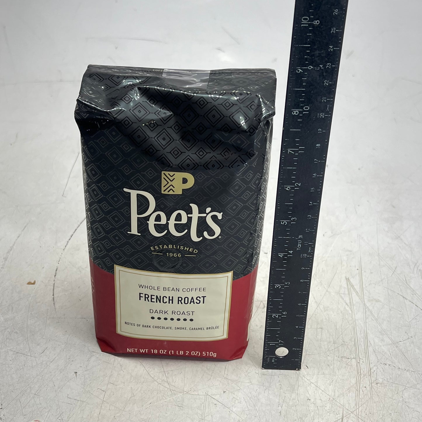 PEETS (2 PACK) Whole Bean Coffee French Deep Roasted Roasted Dark 1 Lb BB 03/27