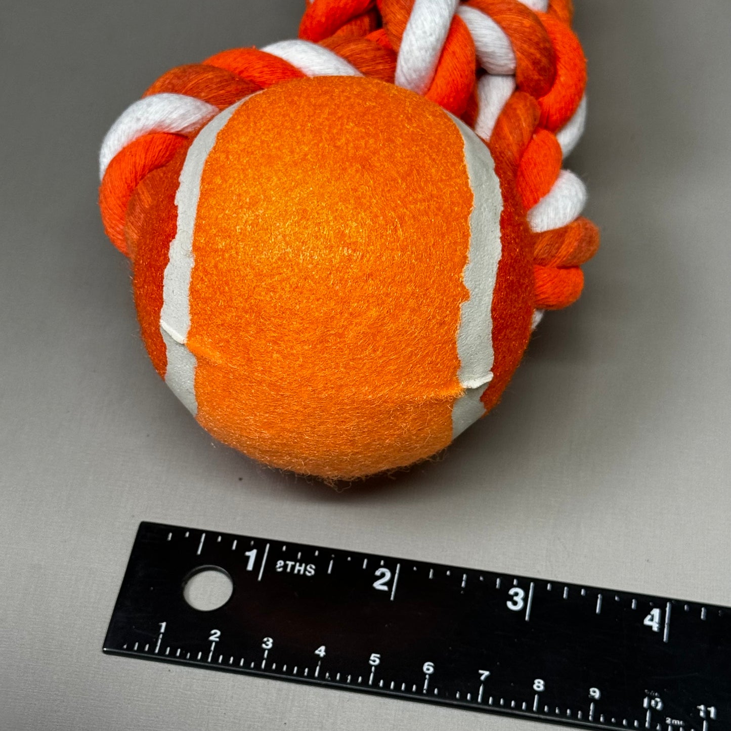 TWISTABLES (2 PACK!) Rope Dog Ball Toy 13" x 4" Orange M210920A12