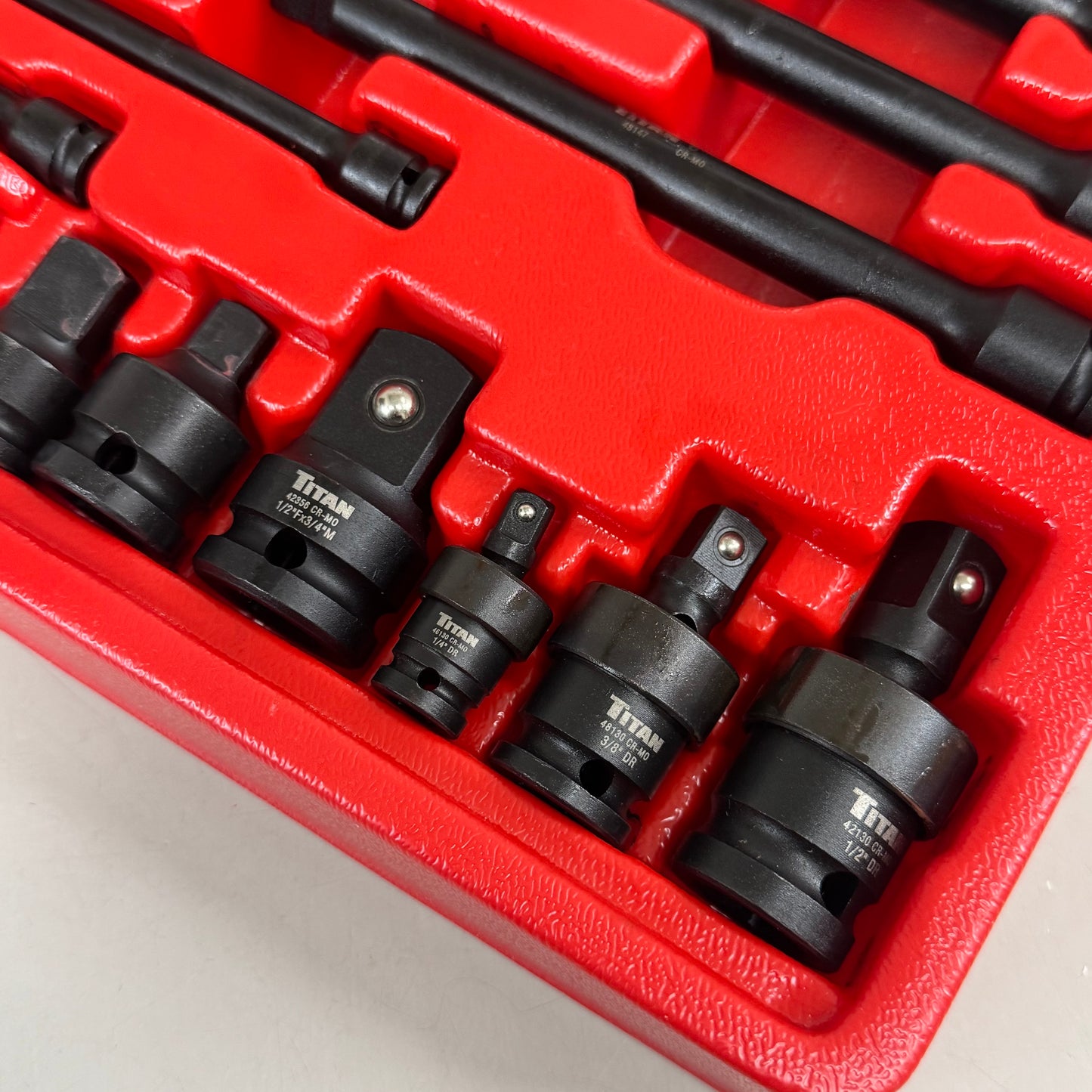 TITAN (17 Piece) Impact Socket Accessory Set Black 81483