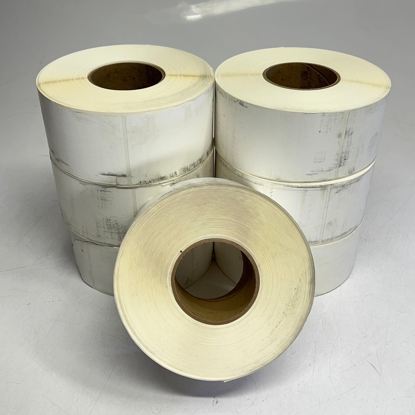 ZA@ (7 PACK, Unknown Length) Thermal Printing Adhesive Labels  6"x3"  White (As-Is)