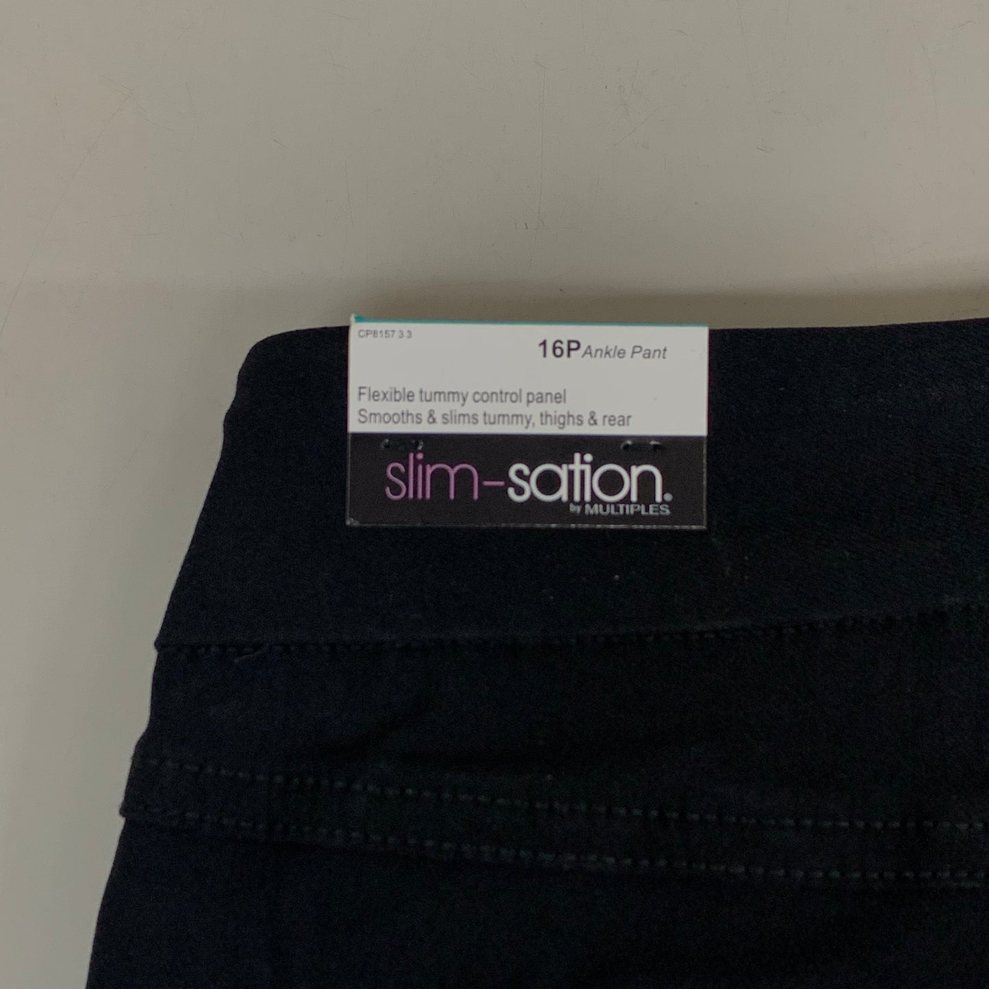 MULTIPLES Ankle Pant Petite Women's Sz 16P Black