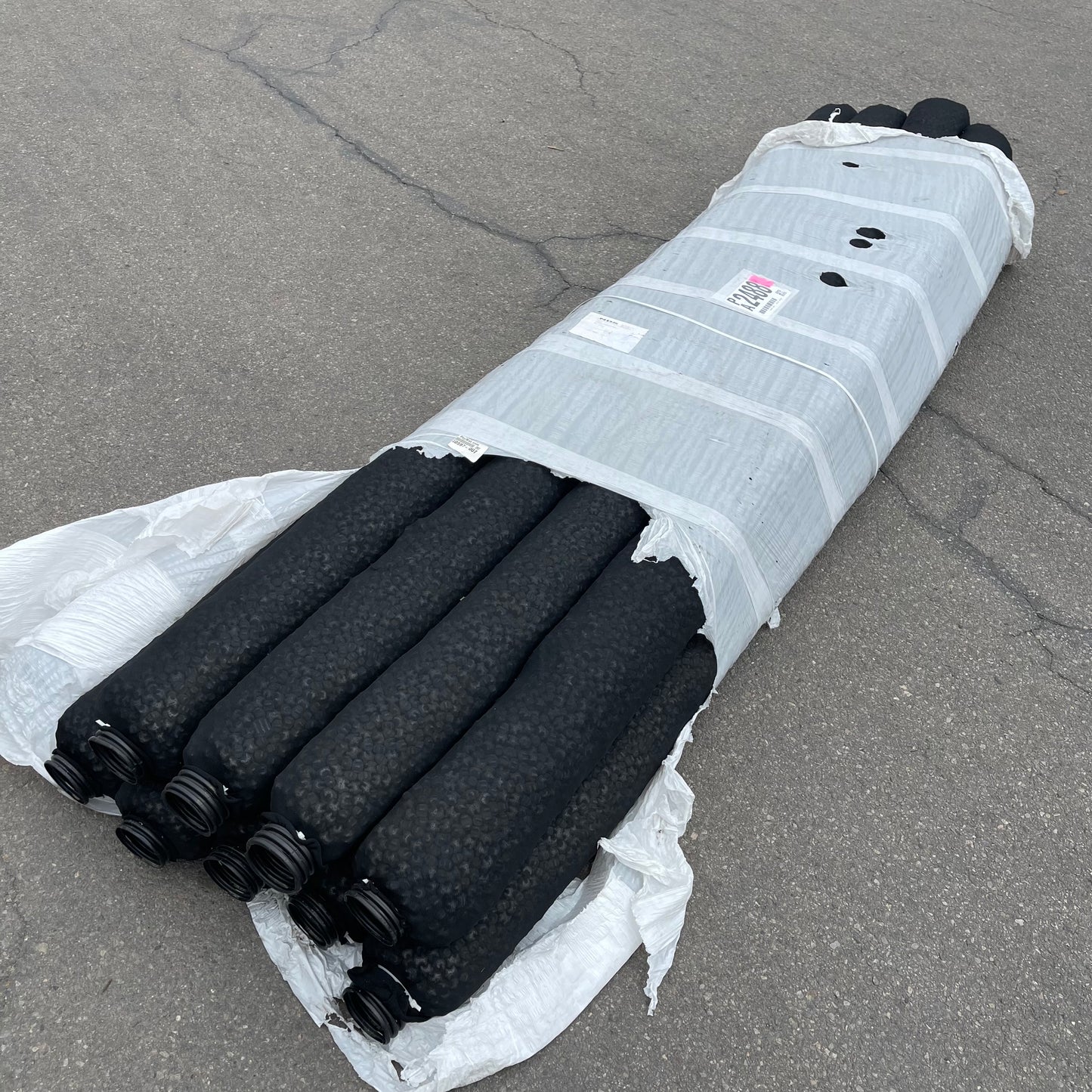 Z@ NDS (9 PACK) French Drain EZ Flow 10'L x 3"ID Black EZ-0701F