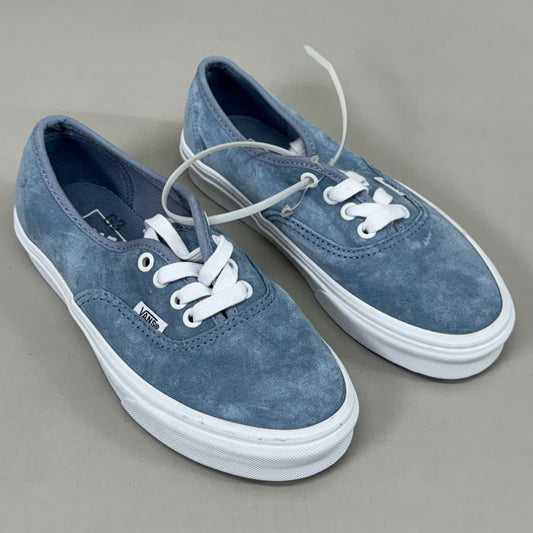 VANS Authentic Suede Casual Shoes Heiq Eco Dry Women's 5.5 Men's 4.0 Ashley Blue