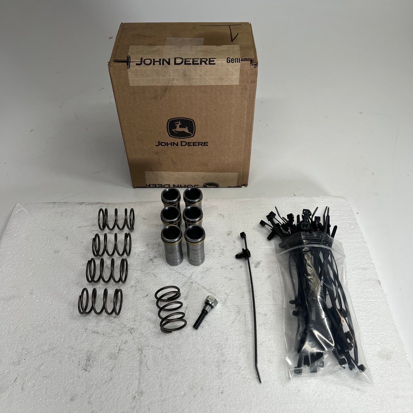 JOHN DEERE (38 PACK) Genuine OEM Miscellaneous Hardware, Zip Ties & Springs