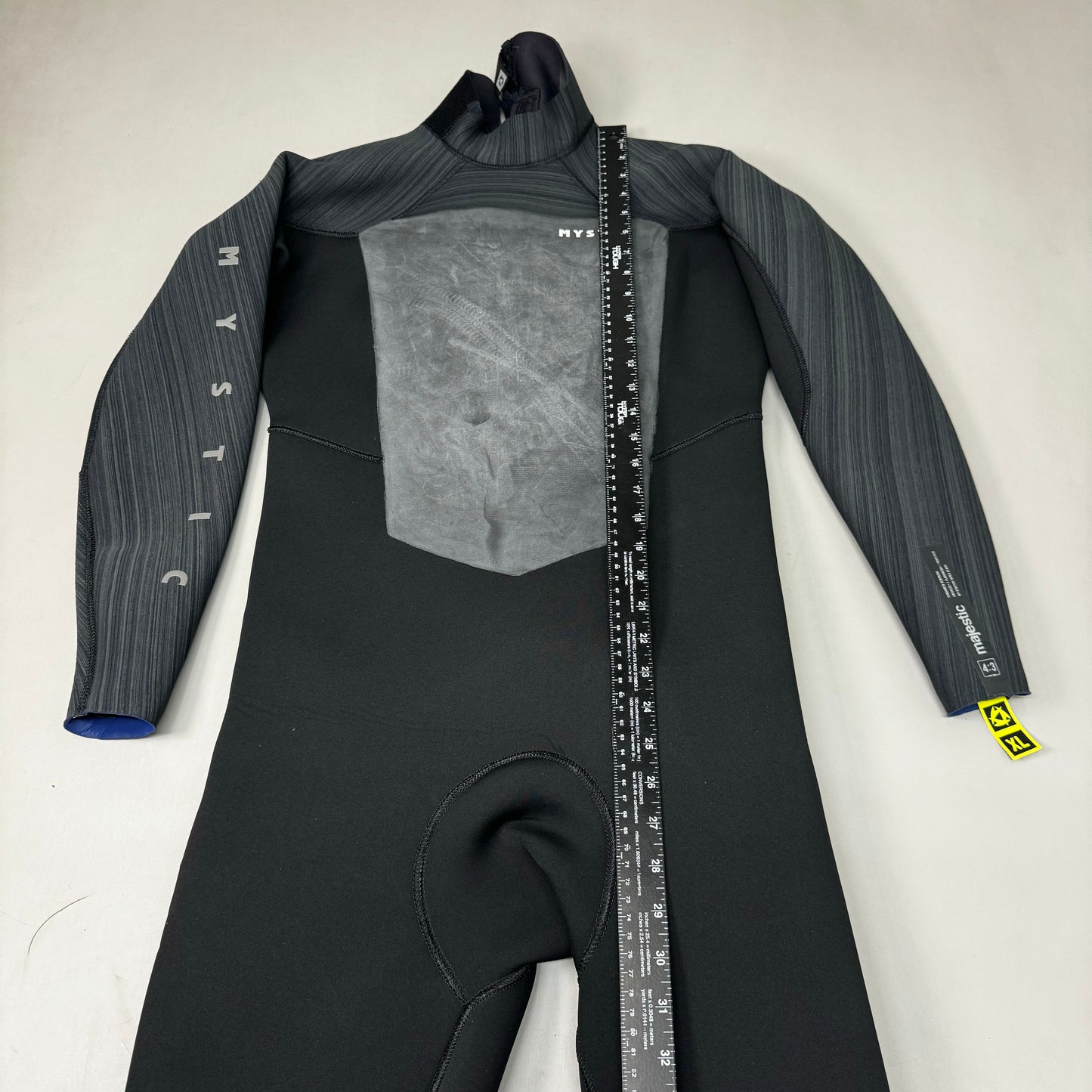 MYSTIC Majestic 2022 Fullsuit Back-zip Knitflex+ 4/3mm Sz XL Black 35000.220006