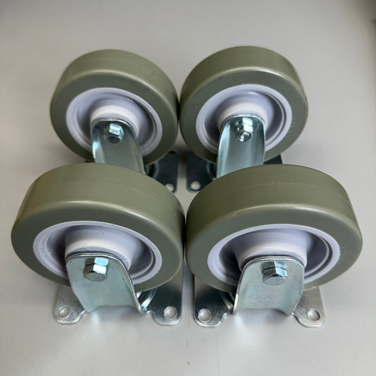 Slide Frame with Four Caster Wheels Metallic 3.75" Wheels