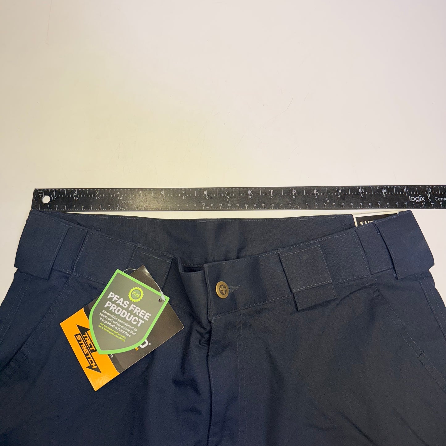 TACT SQUAD Tact Stretch Mini Ripstop Trouser Poly/Cotton Men's Sz 36 Dk Navy T7511