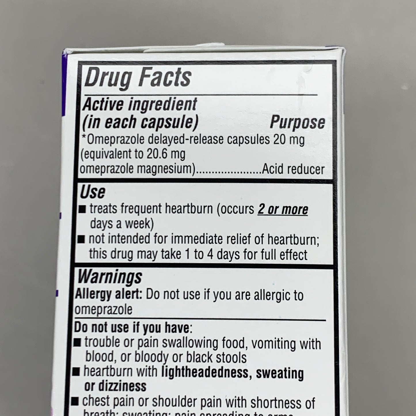 ZA@ DR.REDDY'S 2 BOXES! (4 Bottles) Omeprazole 20 mg Acid Reducer 112 CAPSULES (AS-IS)