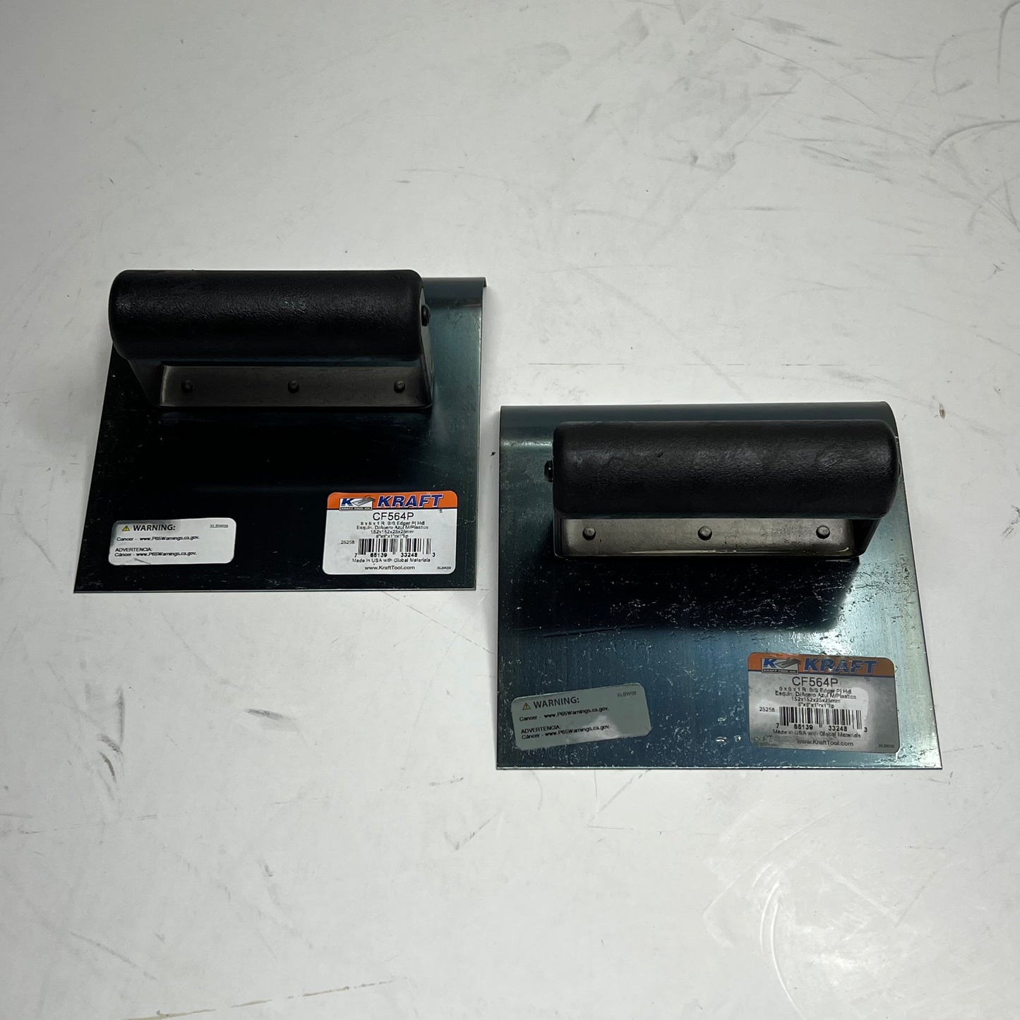 KRAFT TOOLS (2 PACK) Edger W/ Plastic Handle 6" x 6" 1"R Blue Steel CF564P