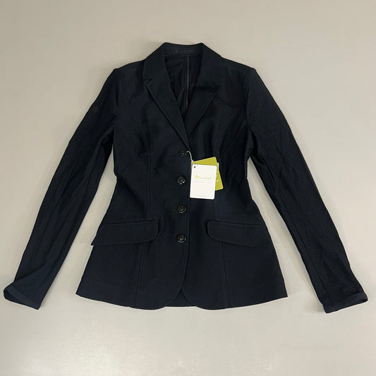 SAMSHIELD Wellington Equestrian Women's Mesh Riding Jacket Sz US 6, UK 8, FR 36 Black