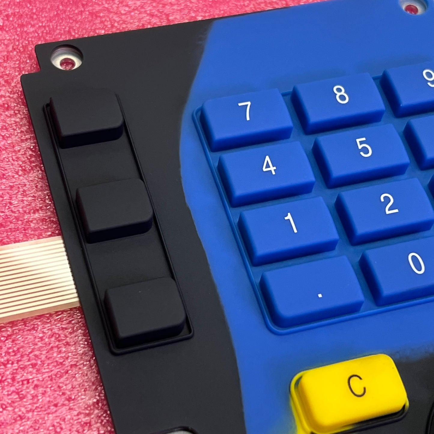 PRINTEC Membrane Keypad Assembly W/ FFC Connector Black/Blue A-0115-0716-0011