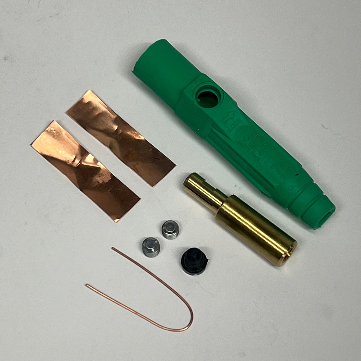 LEVITON 15 Series Male Plug #8 - #2 Awg Single Set Screw Green 165-15D21-UG