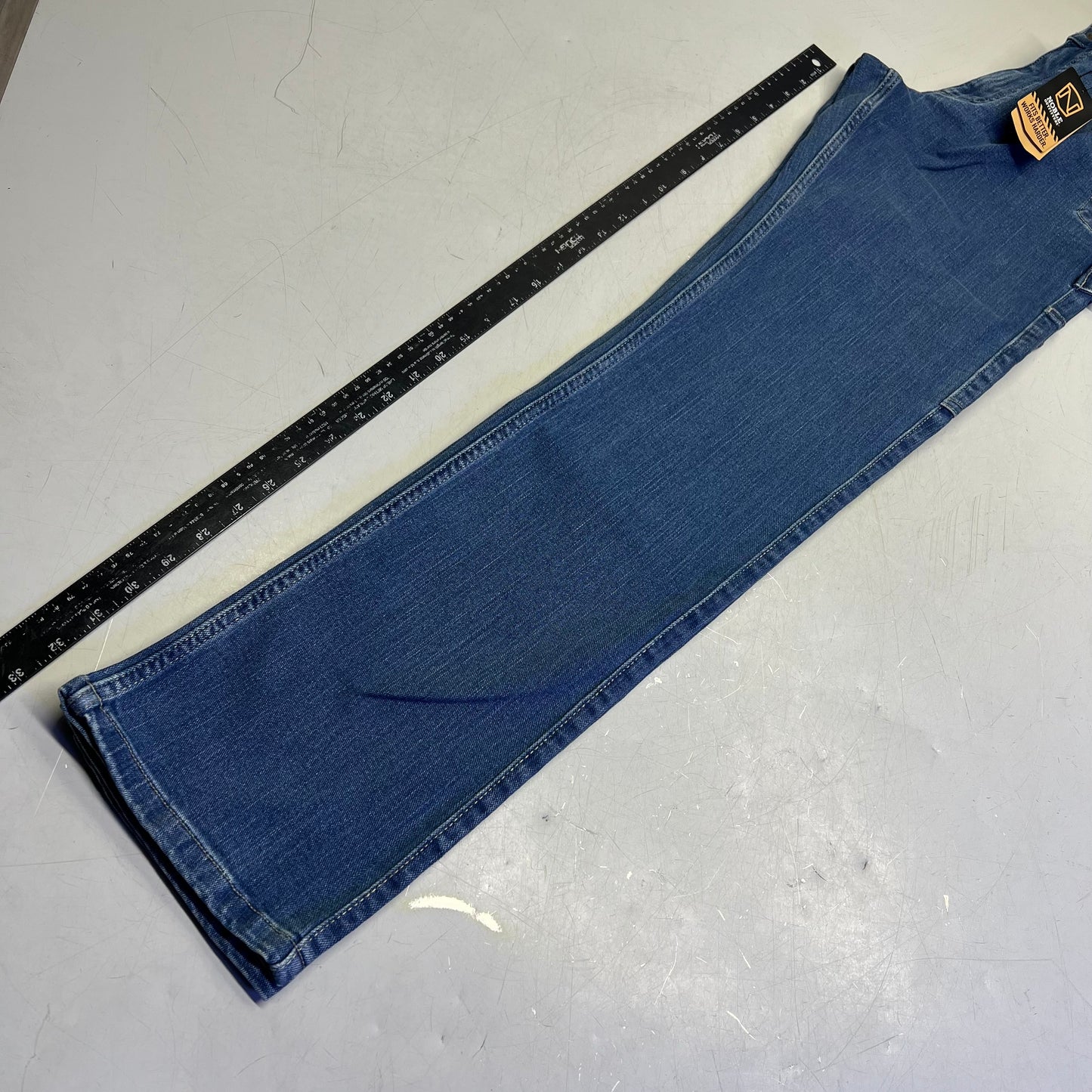 NOBLE OUTFITTERS Flex Denim Carpenter Jean Men's Sz 30x34 Stonewash 18457