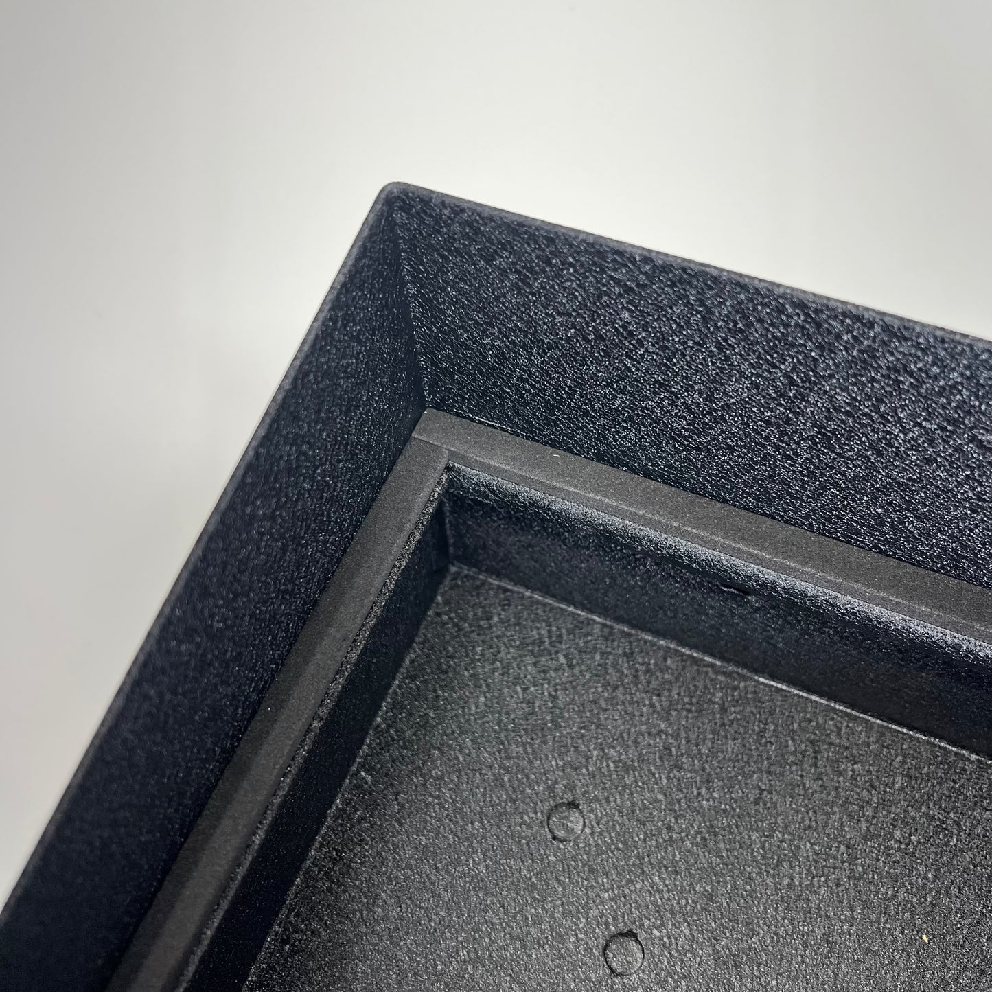 PEDESTAL PRO Square Carbon Steel Housing For Low Voltage 12" Black MC-CS-12-E