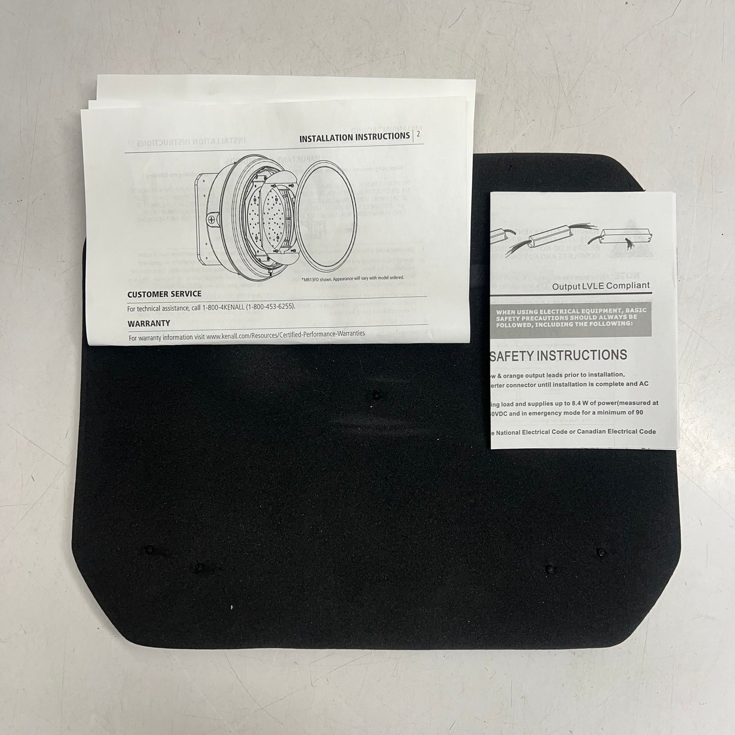 KENALL Millennium Round Light 17" Dia White MR17FL-PP-LG-25L-40K-DV-FS-LEL-SA