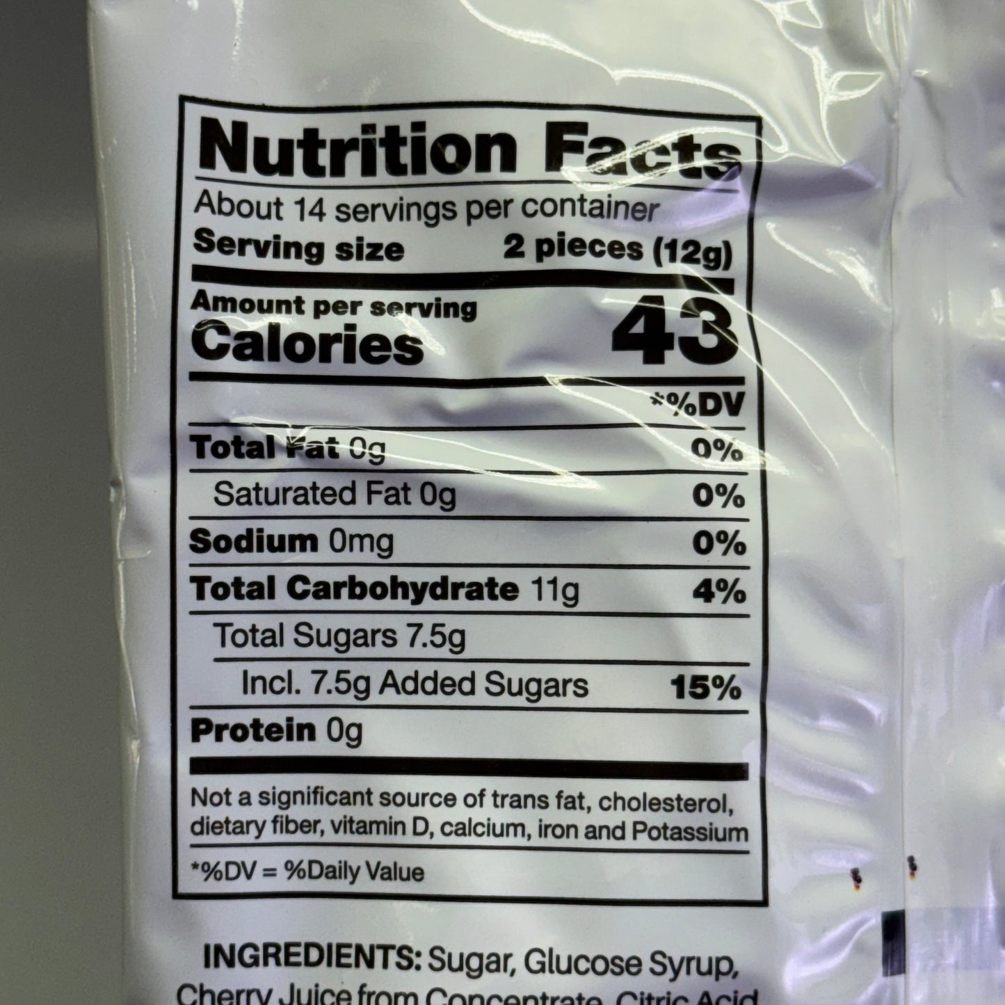 ZA@ ICONIC CANDY (12 PACK) Hard Candy Sour Cherry 6.25 oz BB 04/27 C