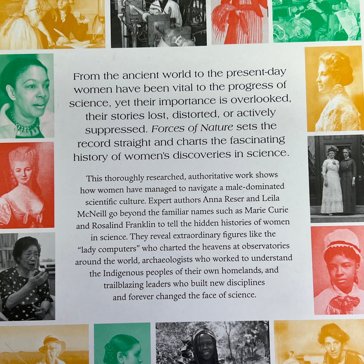 FORCES OF NATURE THE WOMEN WHO CHANGED SCIENCE  By Leila McNeill Hardcover Book