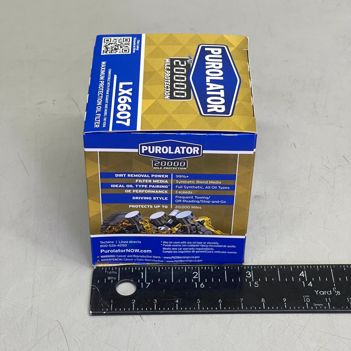 PUROLATOR (6 PACK) Maximum Protection Oil Filter 20000 Miles LX6607