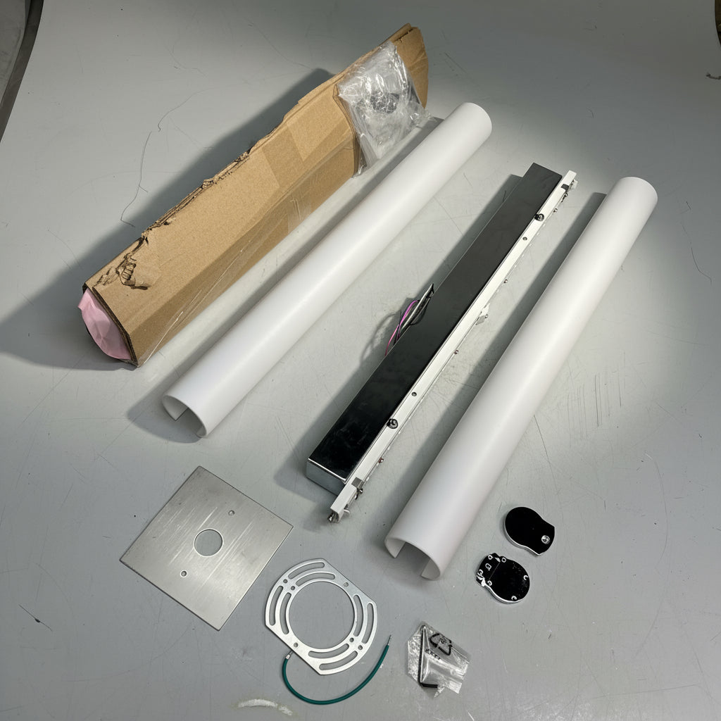 ZA@ EUREKA (2 PACK) Moonside Classic Wall Lighting Triplex Glass 23" L Dimmable w/ Hardware 3530-23 C