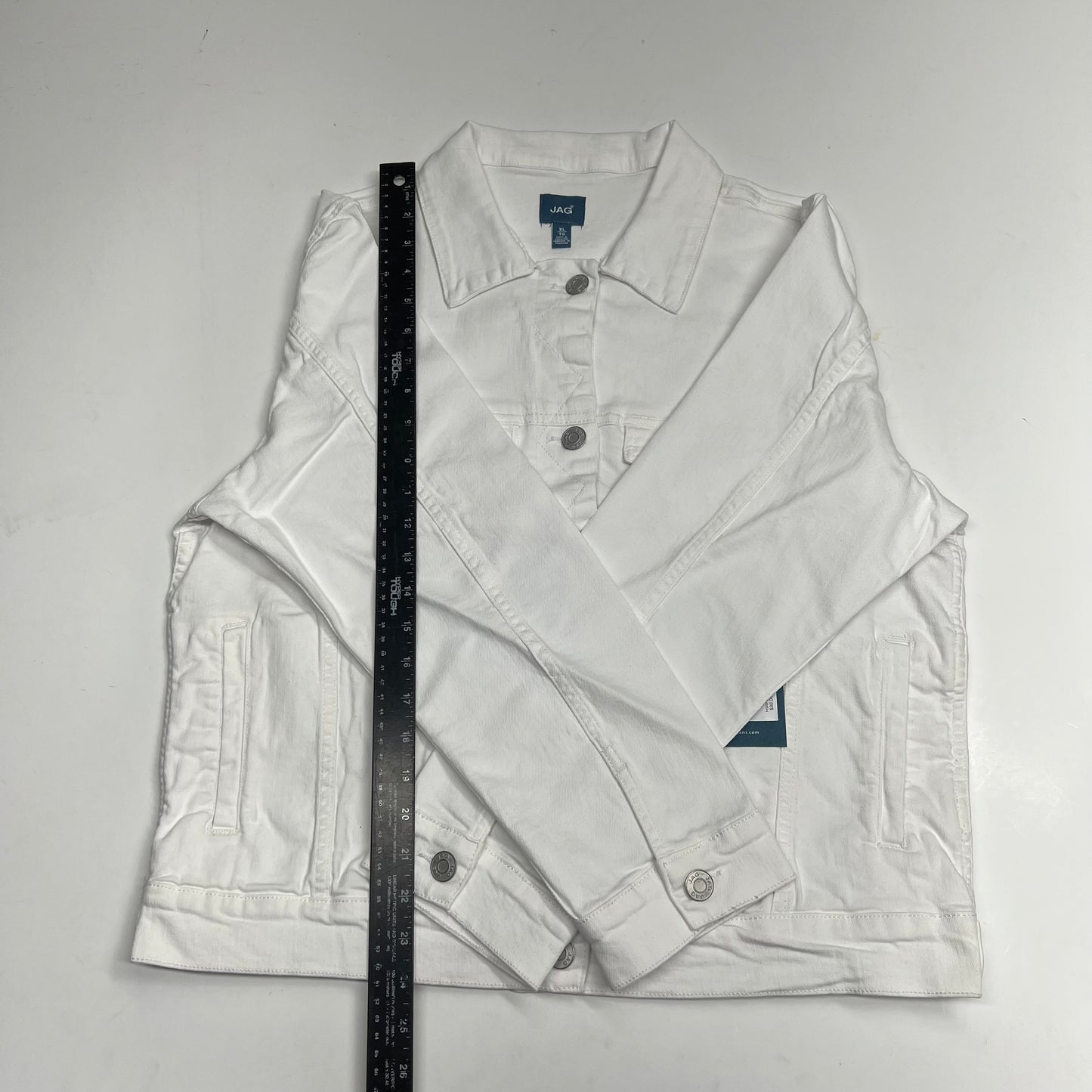 JAG Kiara Classic Button Up Denim Jacket Women's Sz XL White J8309CBD618