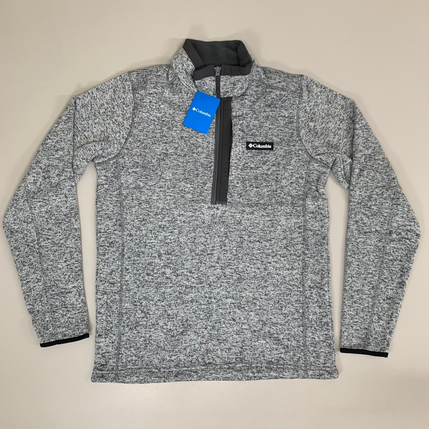COLUMBIA Sweater Weather Fleece Full Zip Jacket Men's Sz M Heather Grey