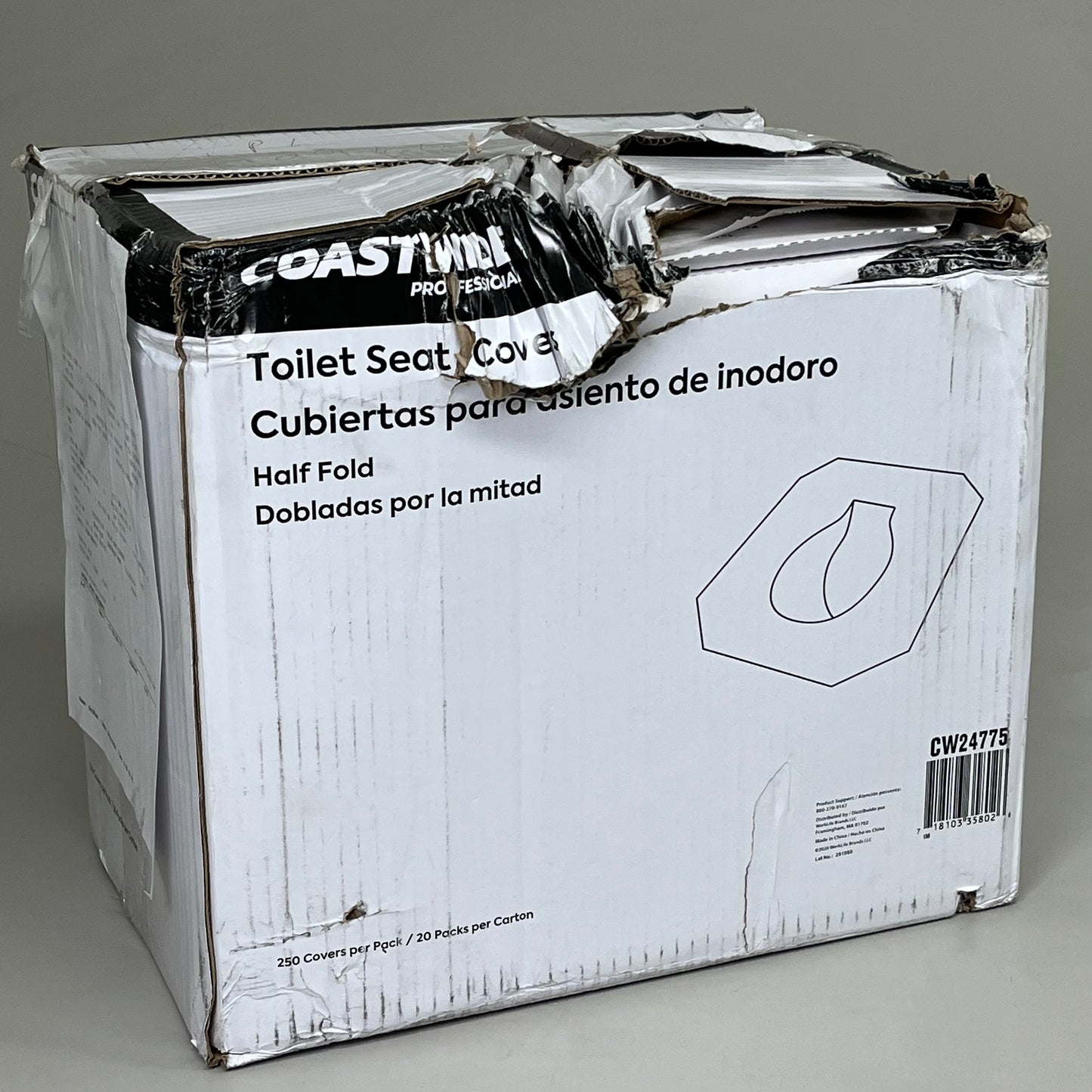 COASTWIDE (20 Pack Box) Professional Toilet Seat Covers