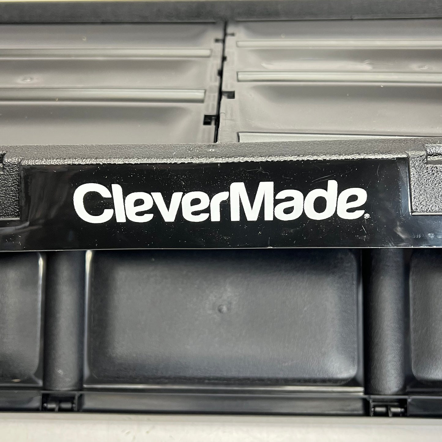 CLEVER MADE (3 PACK) Collapsible Storage Bins 65 L 100lb Weight Cap Black