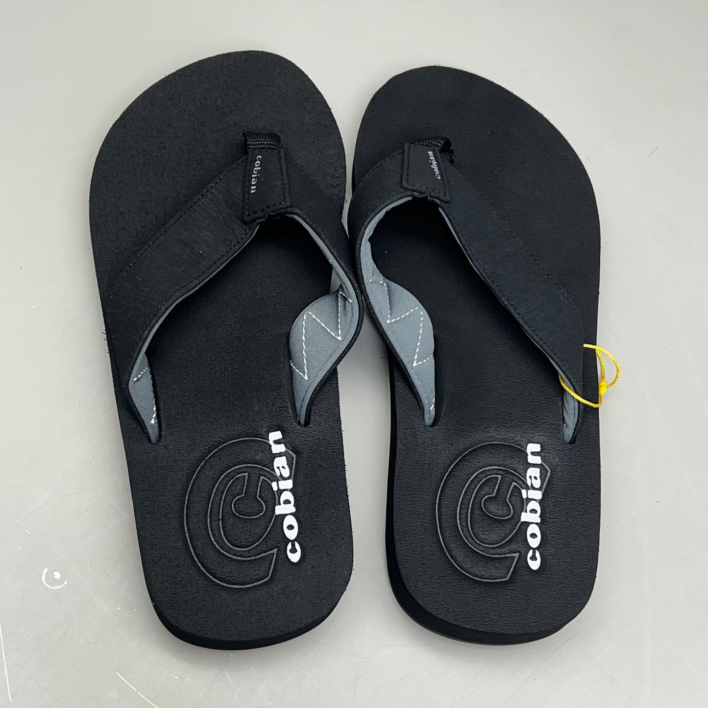 COBIAN Floaters 2 Synthetic Strap Flip Flop Men's Sz 8, EU 40 Black FLT18-001-8