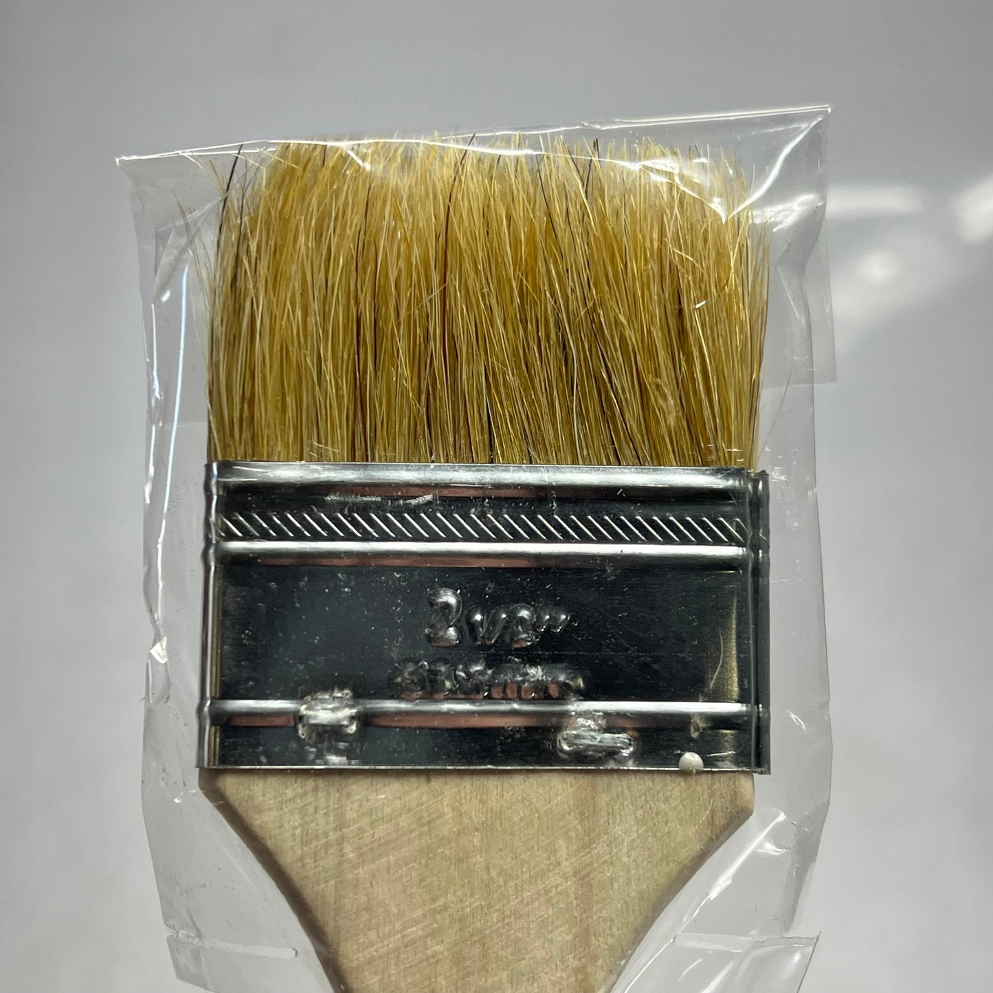 ZA@ DYNAMIC (6 PACK) White Bristle Chip Brush Wooden Handle 2-1/2" Tan 00018