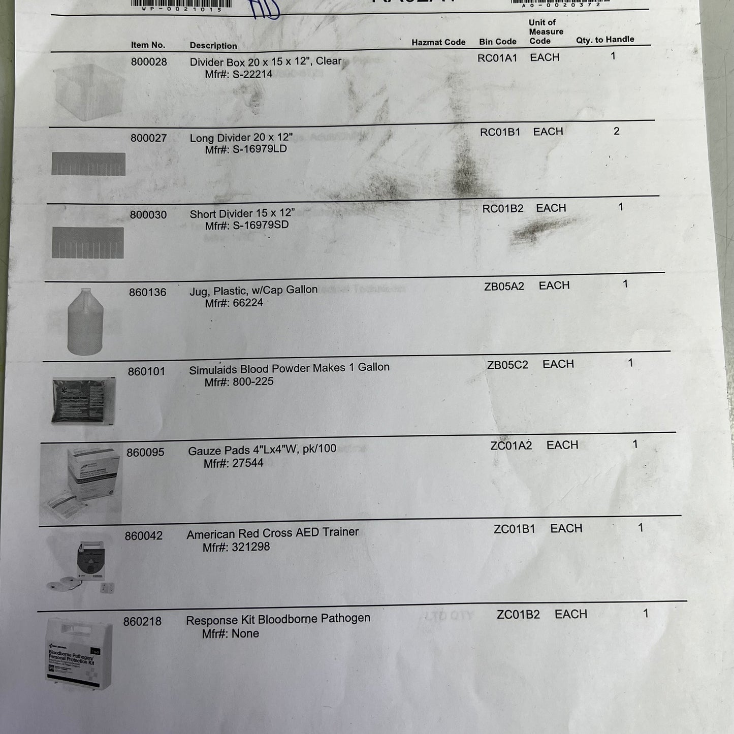 HEALTH SCIENCE CAREER LABS Emergency Medical Treatment Kit AO-0020372 869008