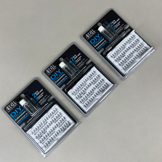 ARDELL (3 PACK) DIY Eyelash Extensions Kit Combo Pack Assorted Black