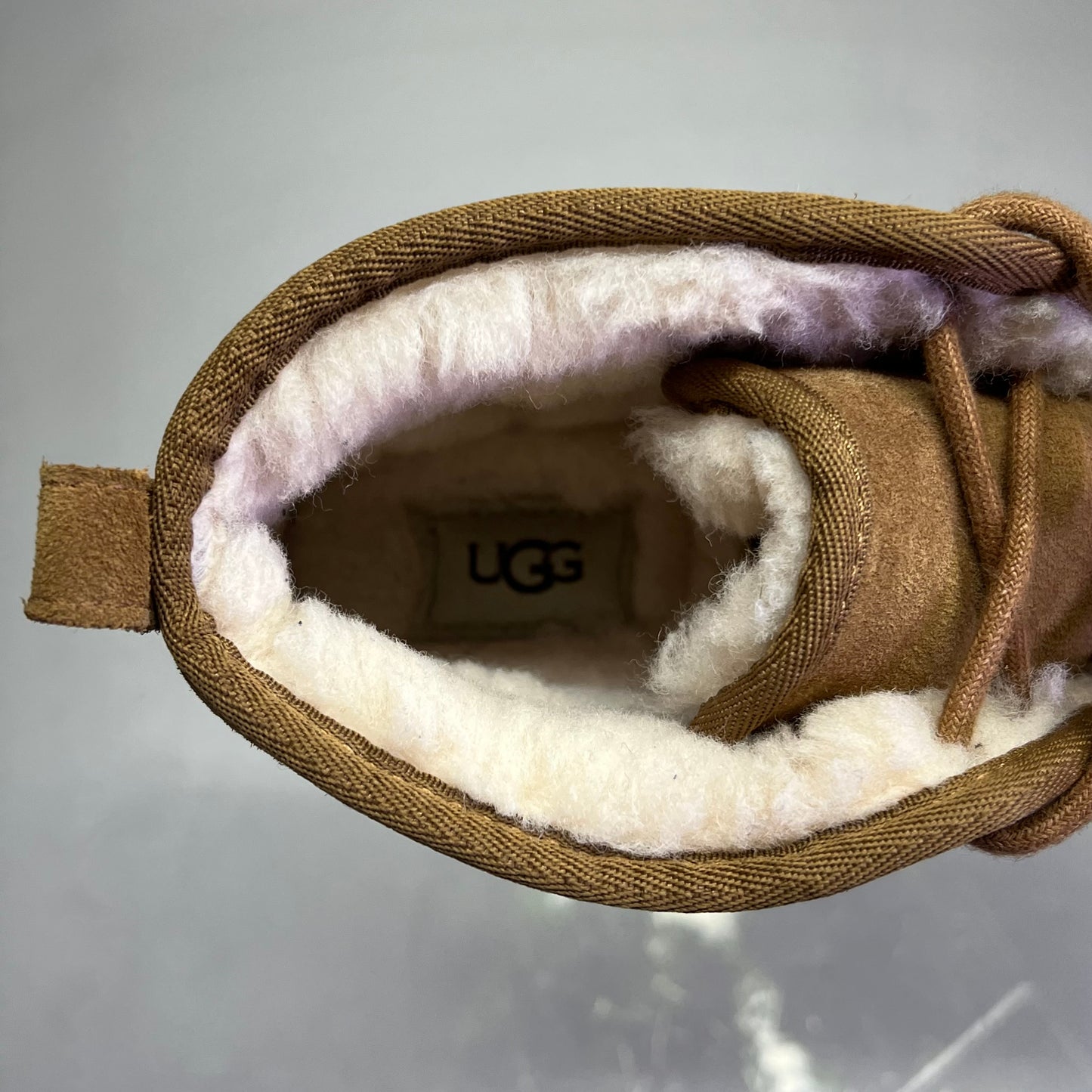 UGG Suede Neumel Ankle Boot 17mm Plush Men's Sz 9 Brown (Pre-Owned)