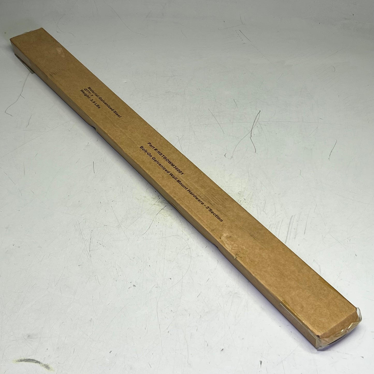 Bolt-On Galvanized Wall Mount Hardware 3" Section HSTBOWM36001