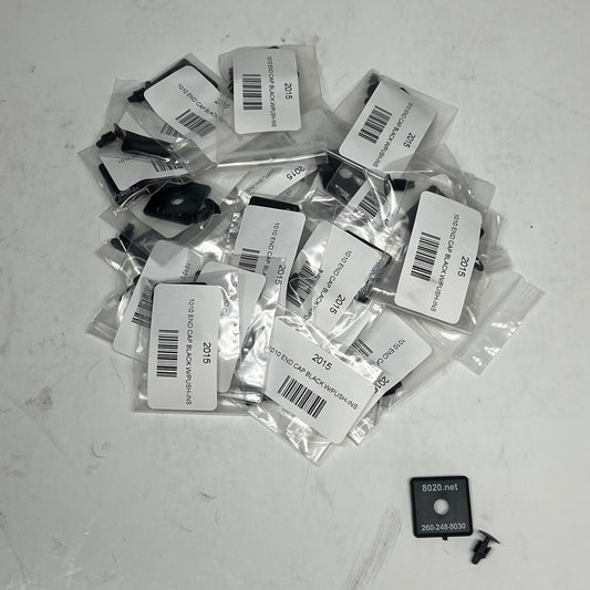 80/20 (25 PACK) 10 Series End Cap W/ Push-in Fastener 1" X 1" Black 2015