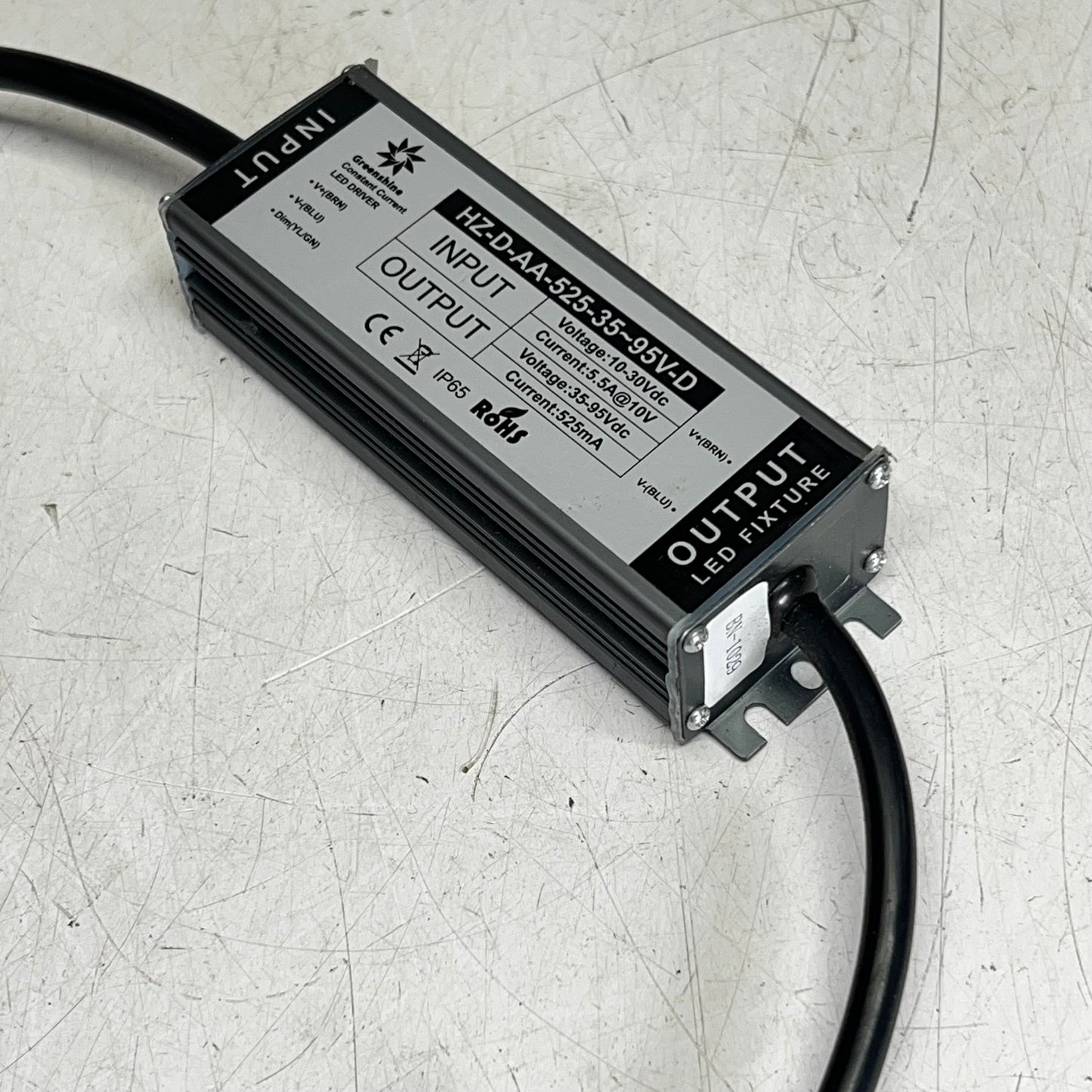 GREENSHINE Constant Current Led Driver 10-30Vdc Input HZ-D-AA-525-35-95V-D