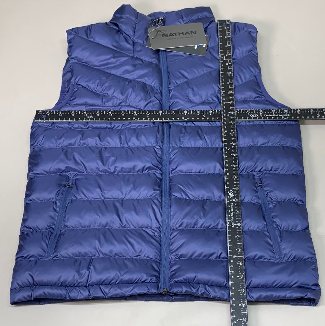 NATHAN Puffer Vest Pertex Running Men's M Peacoat NS50560-60135-M (New)