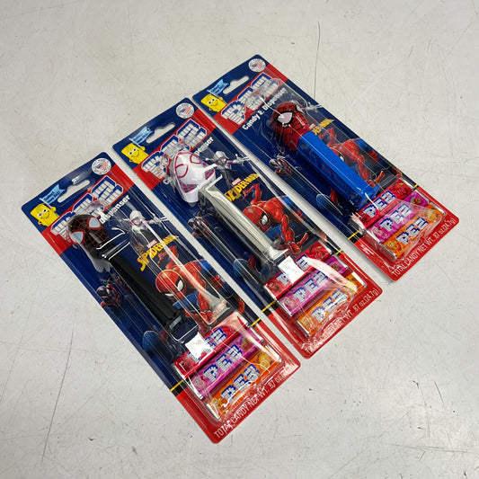 PEZ (12 PACK) Spiderman Charactors Candy Dispensers W/ Candy 079116 BB 01/31